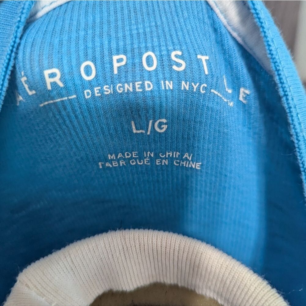 2/30 Y2K Aeropostale Embroidered Logo Tee Shirt - Picture 4 of 7